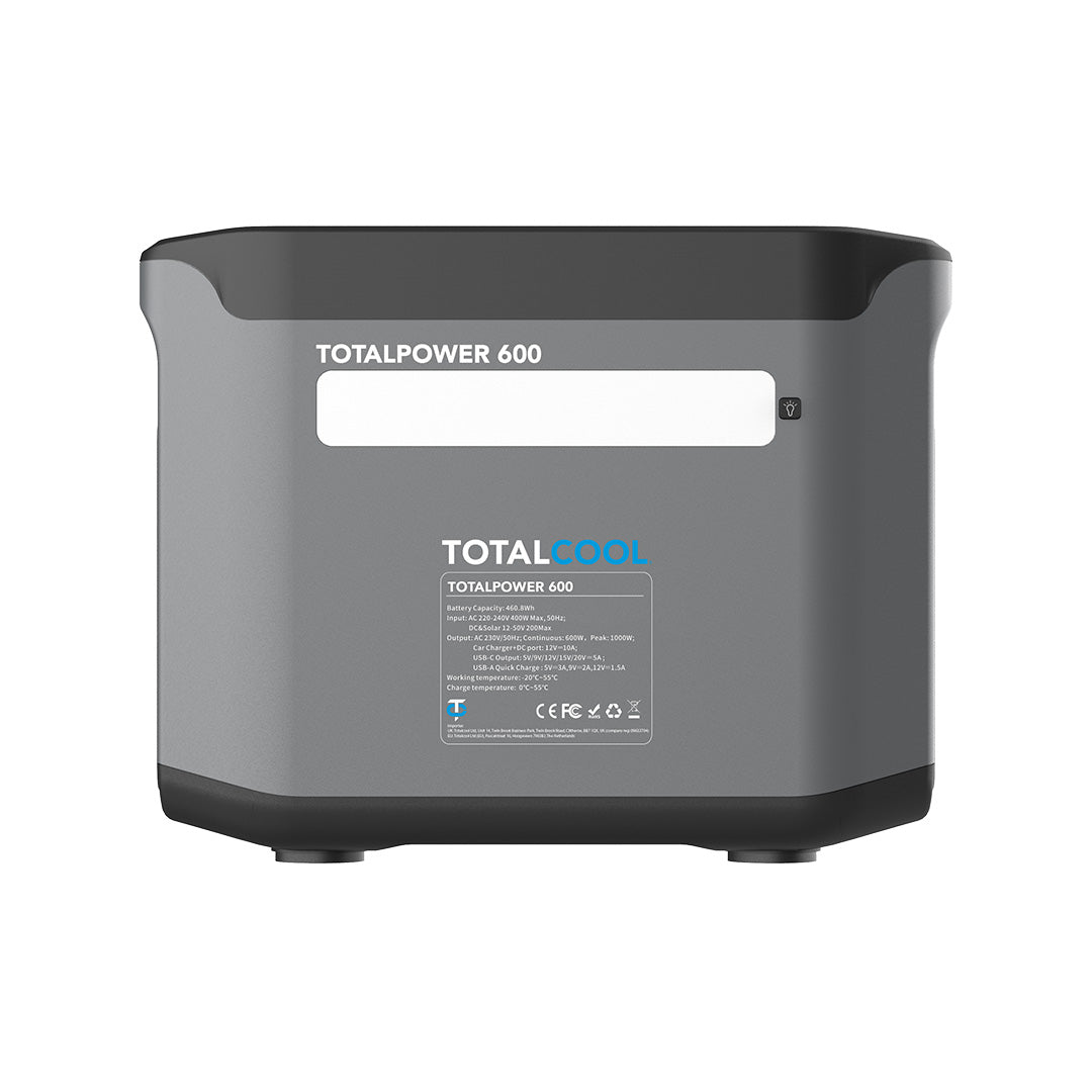 Totalpower 600 Tragbares Kraftwerk - LiFePO4 - 2 AC-Ausgänge - 4 USB-Ausgänge - LED-Anzeige - mobile Stromversorgung - schnelles Laden - wiederaufladbar mit Solarmodulen - Camping - Reisen - netzunabhängig - Outdoor