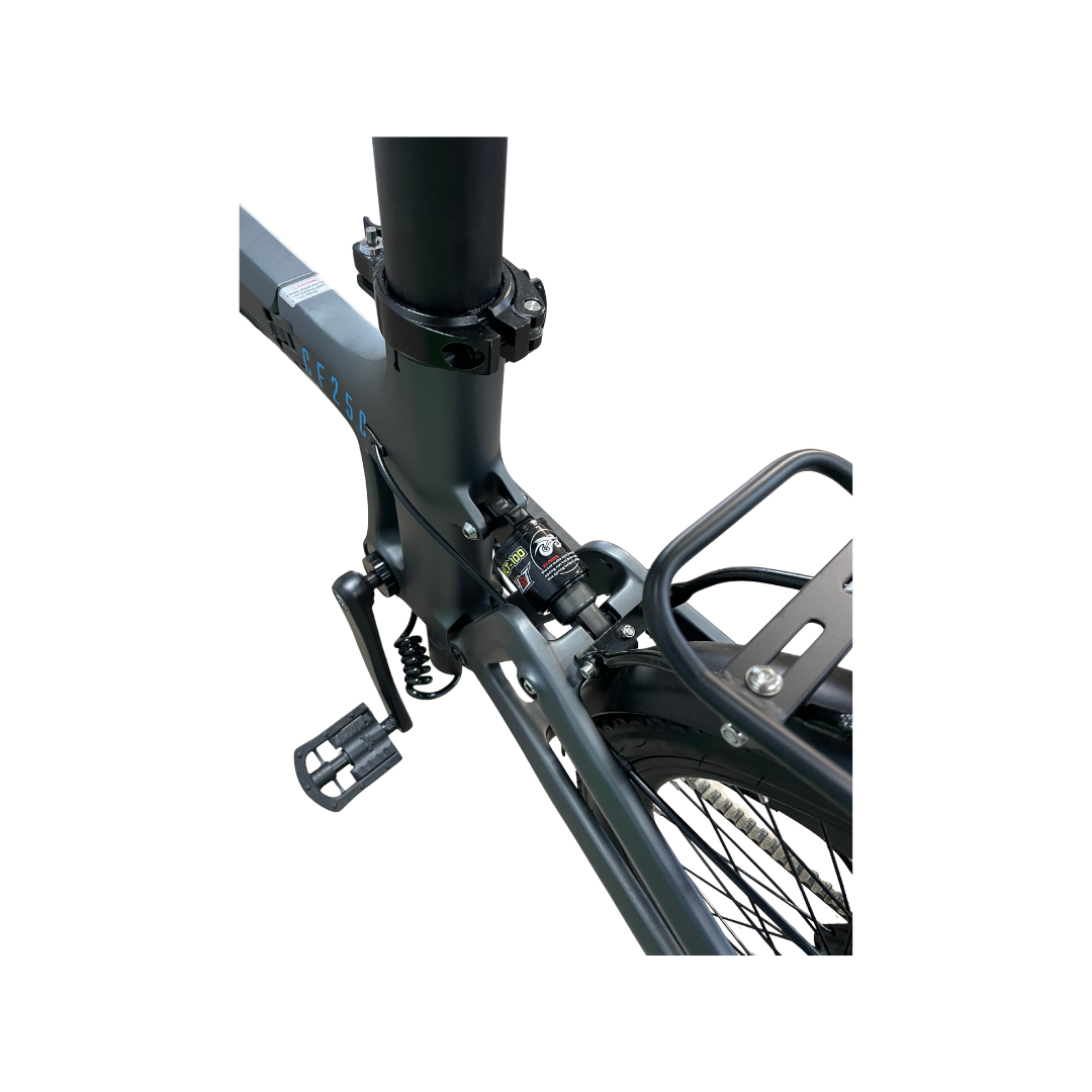CF250 Carbonfaser-Falt-Elektrofahrrad – Anthrazit